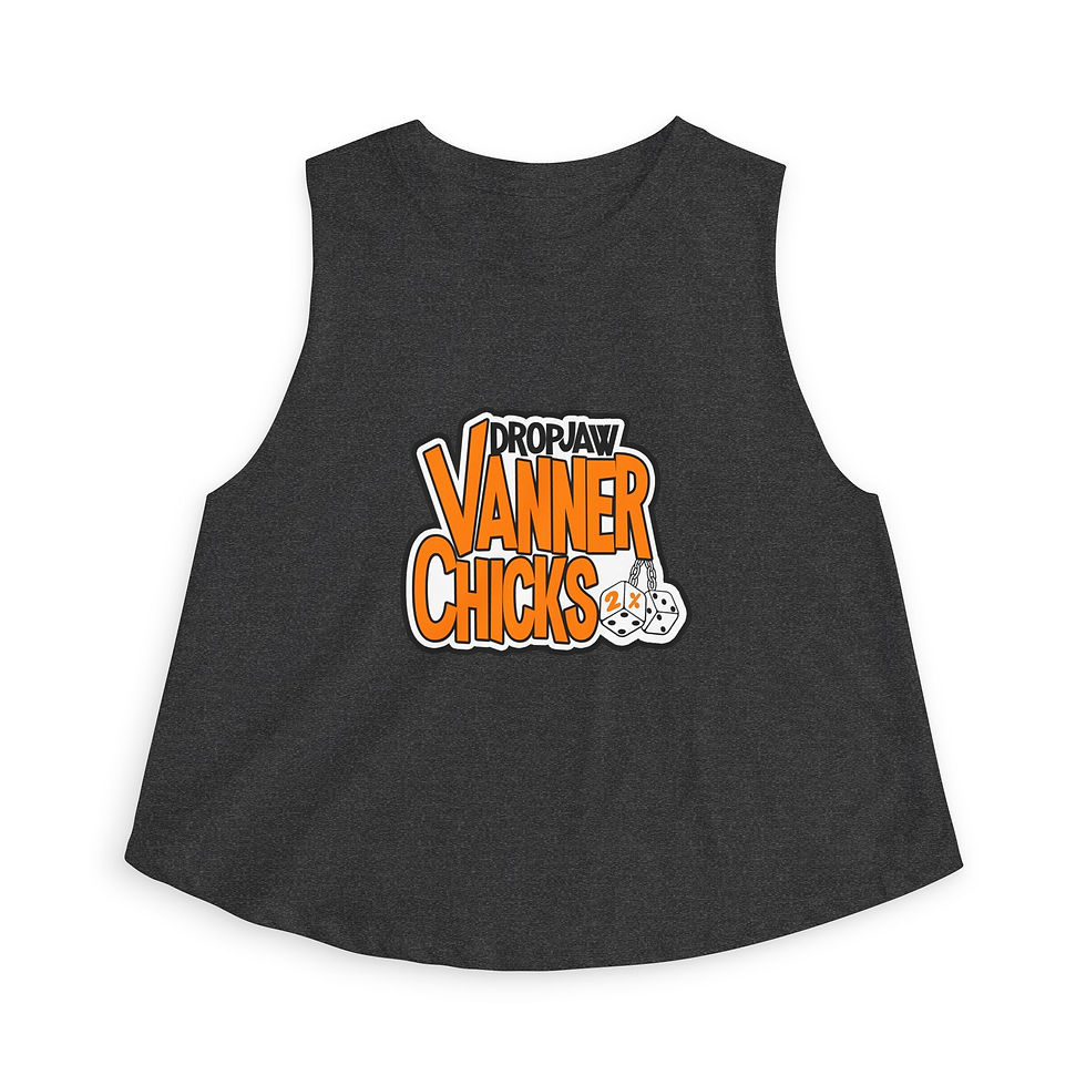Thumbnail: Crop Top - DropJaw Vanner Chicks *Orange Logo* 