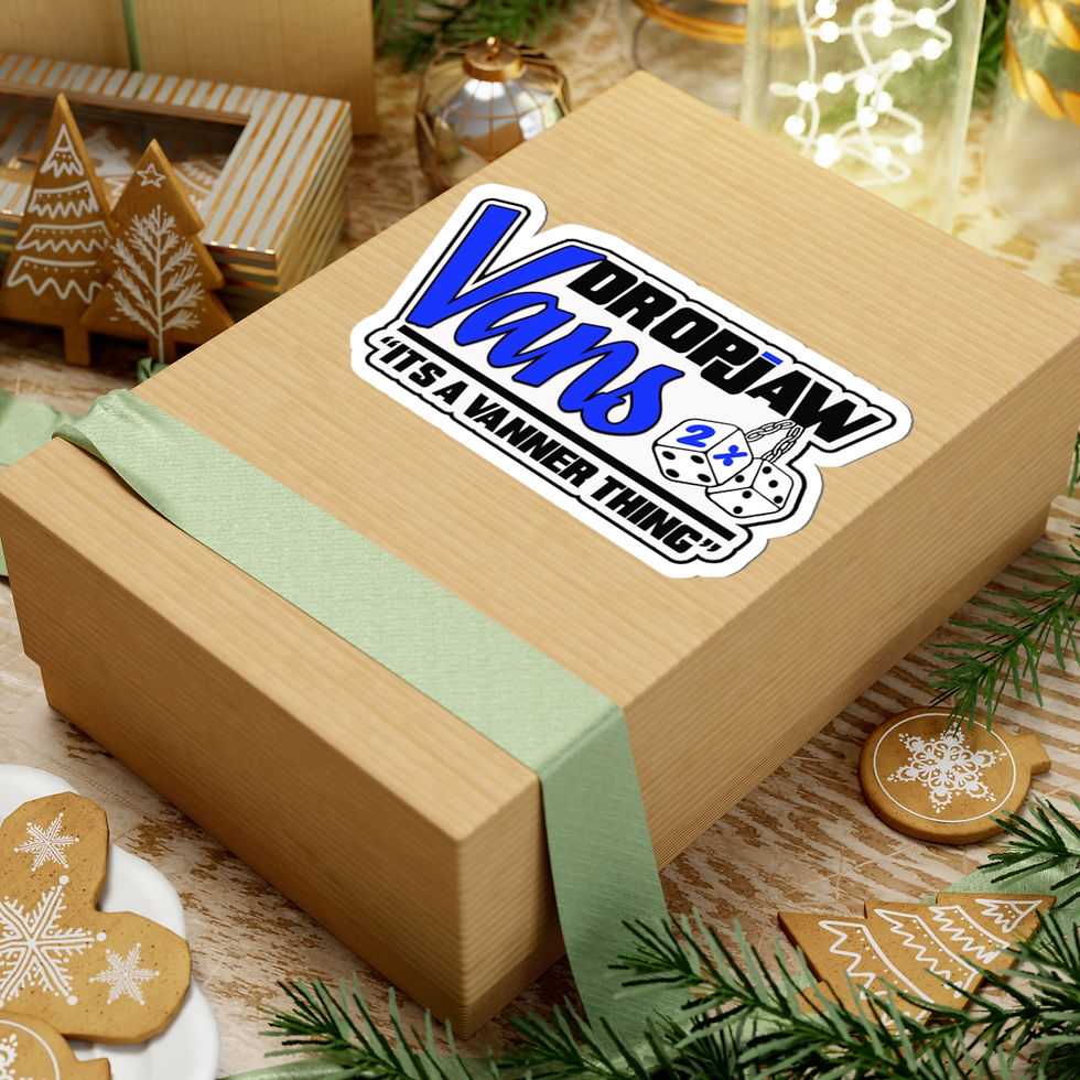 Thumbnail: Kiss-Cut Decal DropJaw Vans Sticker "It's a Vanner Thing" - *ROYAL BLUE LOGO*