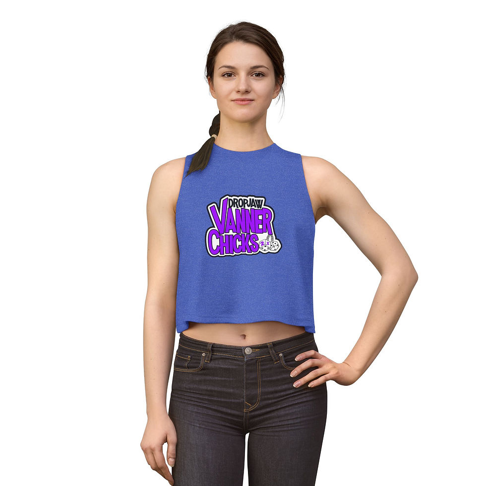 Thumbnail: Crop Top - DropJaw Vanner Chicks *Purple Logo* 