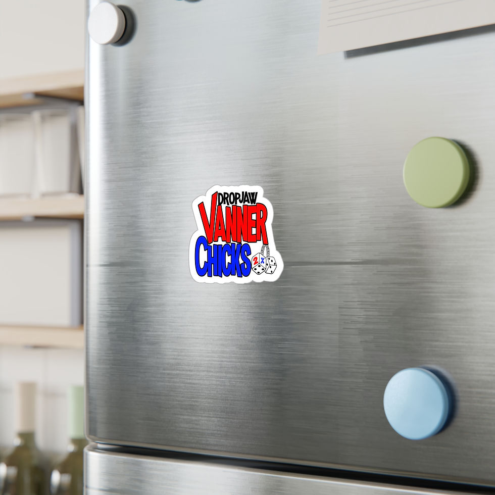 Thumbnail: DropJaw Vans - Vanner Chicks - USA - Kiss-Cut Vinyl Decals