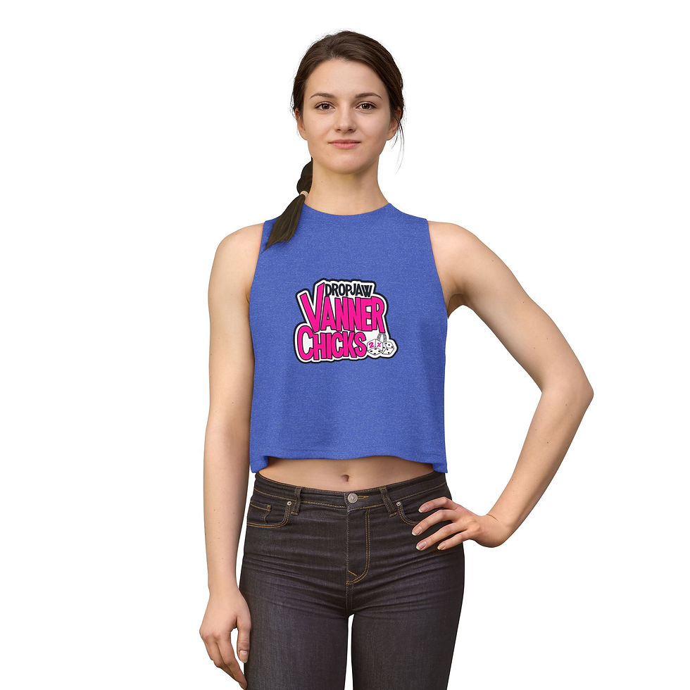 Thumbnail: Crop Top - DropJaw Vanner Chicks *Pink Logo*