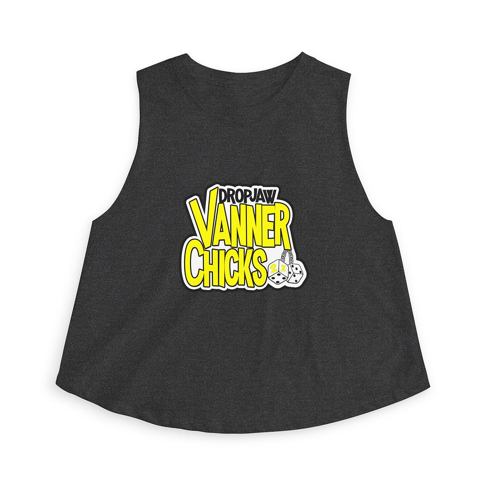 Thumbnail: Crop Top - DropJaw Vanner Chicks *Yellow Logo* 