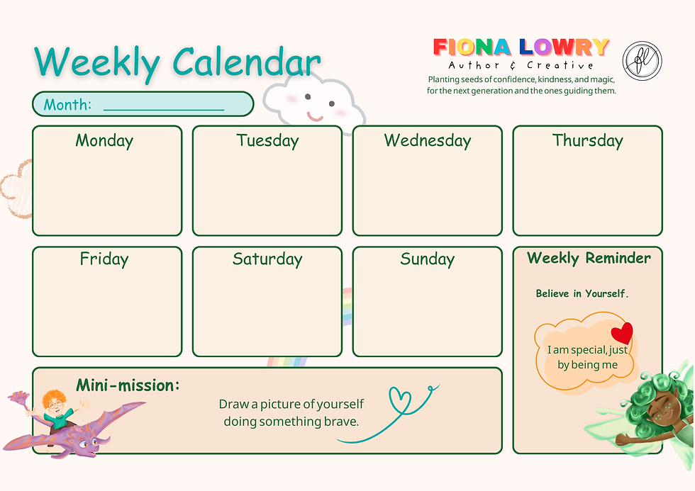 Thumbnail: Children’s Weekly Activity Calendar — A Year of Magical Moments