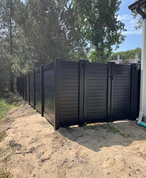 Black Horizontal PVC