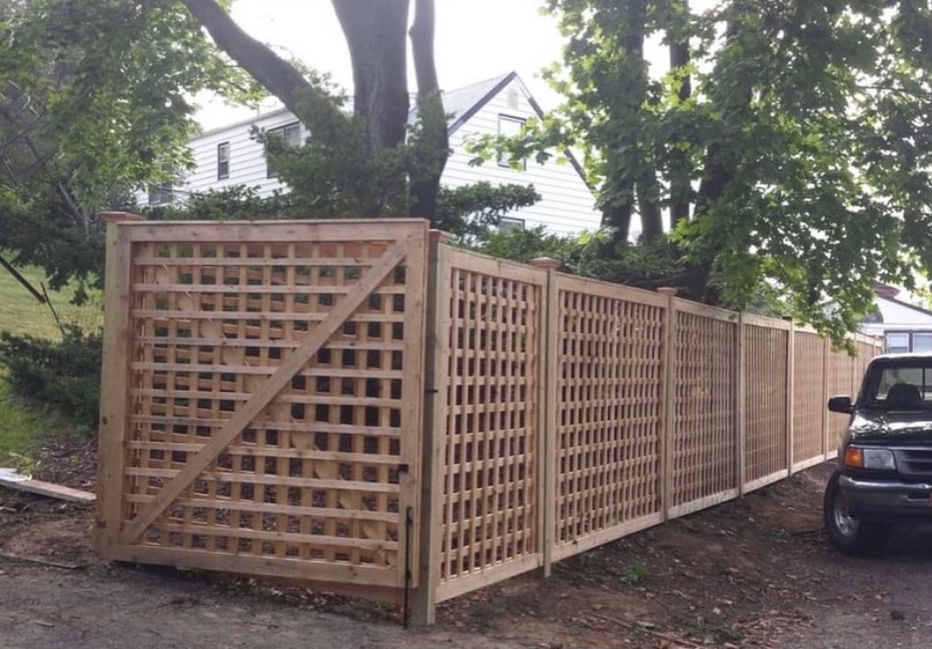 Lattice Wood Fence