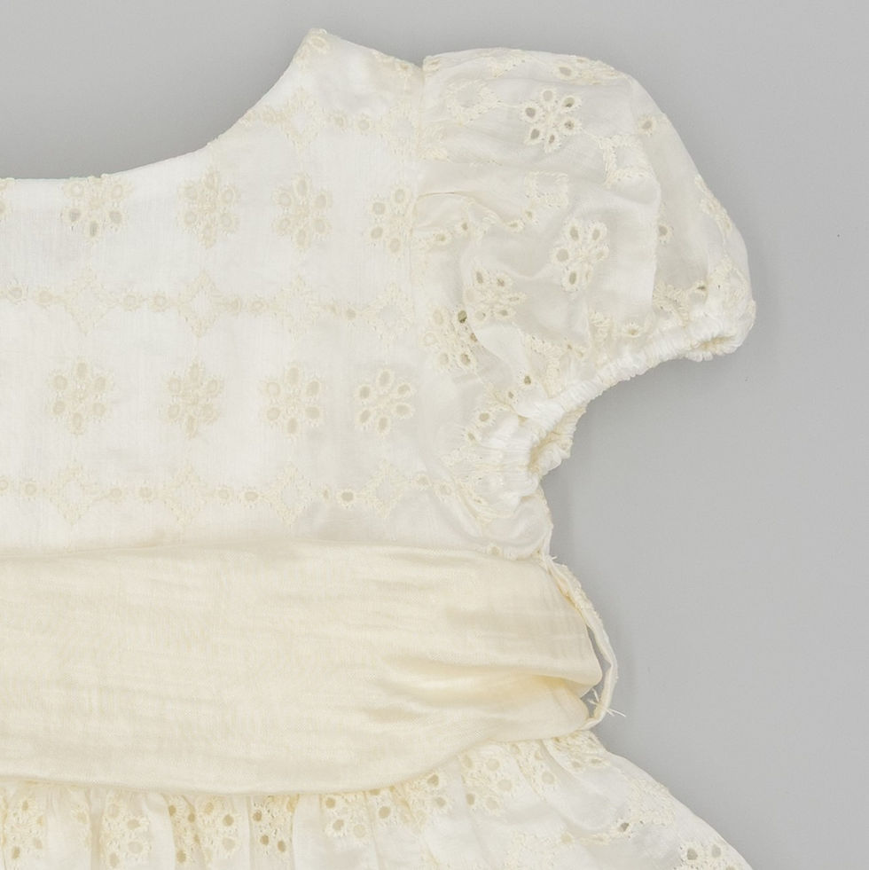 Miniatura: VESTIDO SEDETA BORDADA CON LAZADA