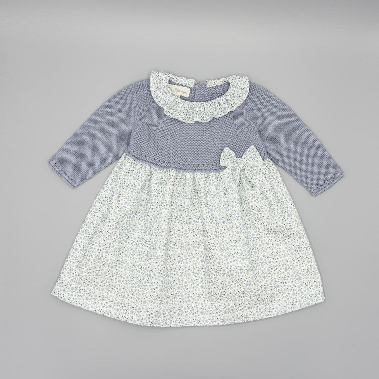 VESTIDO AZUL ESTAMPADO FLORAL