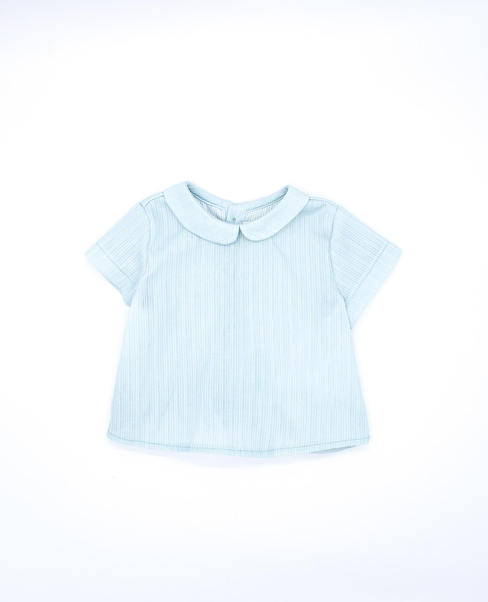 Miniatura: Camisa bebé azul manga corta