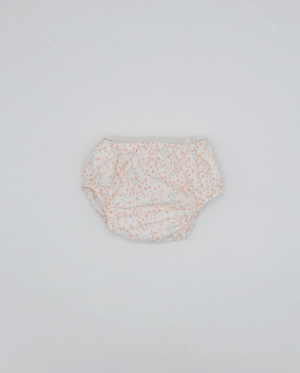 Miniatura: Vestido con punto y tela floreada