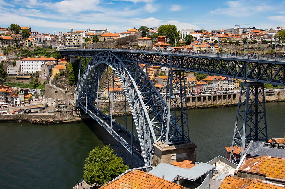 Porto bridge, Porto river views, Porto skyline, picturesque waterfront Porto, iconic Porto landmarks, Porto photography spots
