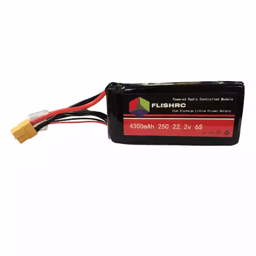 FlishRC Lipo Akku 6/S 4300mah 25C 22,2V mit XT 60 Stecker