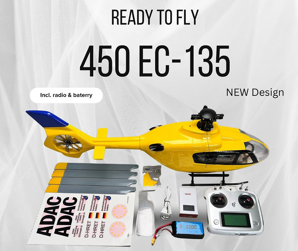 Roban RotorScale EC-135 ADAC 450 Hubschrauber mit GPS - RTF
