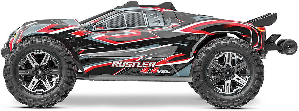 Miniaturbild: TRAXXAS Rustler 4x4 VXL HD blau 1/10 RTR Brushless, ohne Akku/Lader