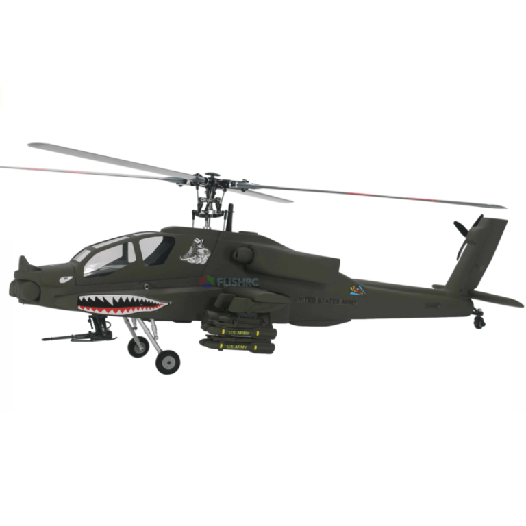 Miniaturbild: FlishRC Hubschrauber AH-64 Apache V2 500 GPS schwarz 1100mm RTF