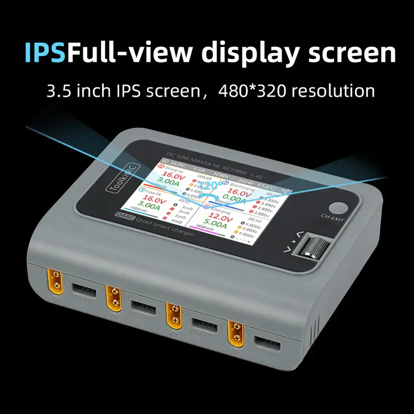 Miniaturbild: Fly Wing Q4AC 1-4S symmetrisches Li-Po-Akkuladegerät 100W-200W