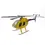 Miniaturbild: FlishRC Hubschrauber Hughes MD-500E 500 Gelb GPS 910mm RTF