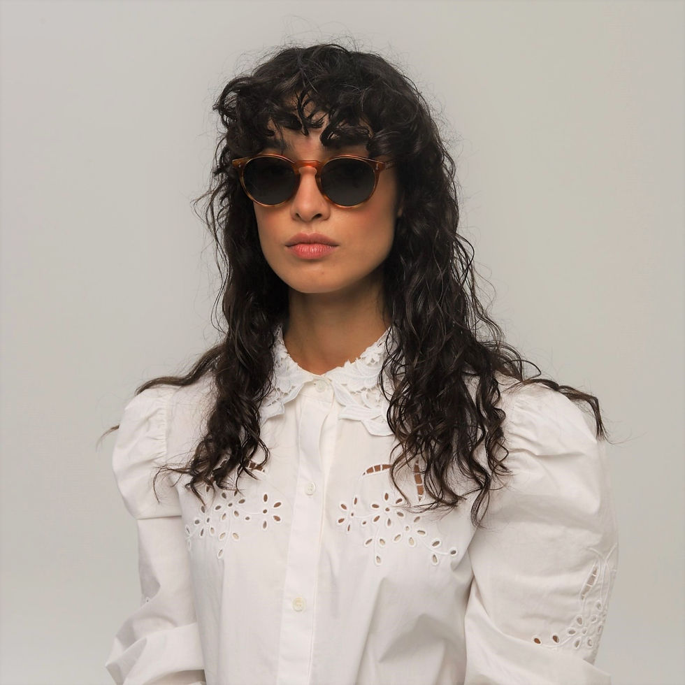 Lavunett designer sunglasses for women with polarised, anti-UVs lenses