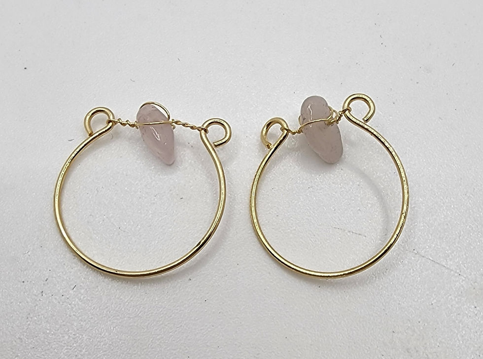 Thumbnail: Wire ring with crystal chip