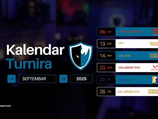 LevelUP Tournament Calendar - September 2025 [TFT, LoL, Valorant, CS2]