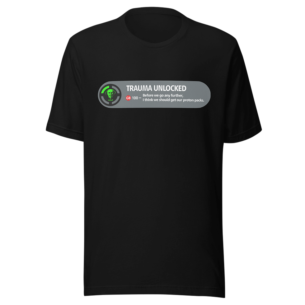 Thumbnail: "Trauma Unlocked" Ghostbusters 2 Achievement Tee