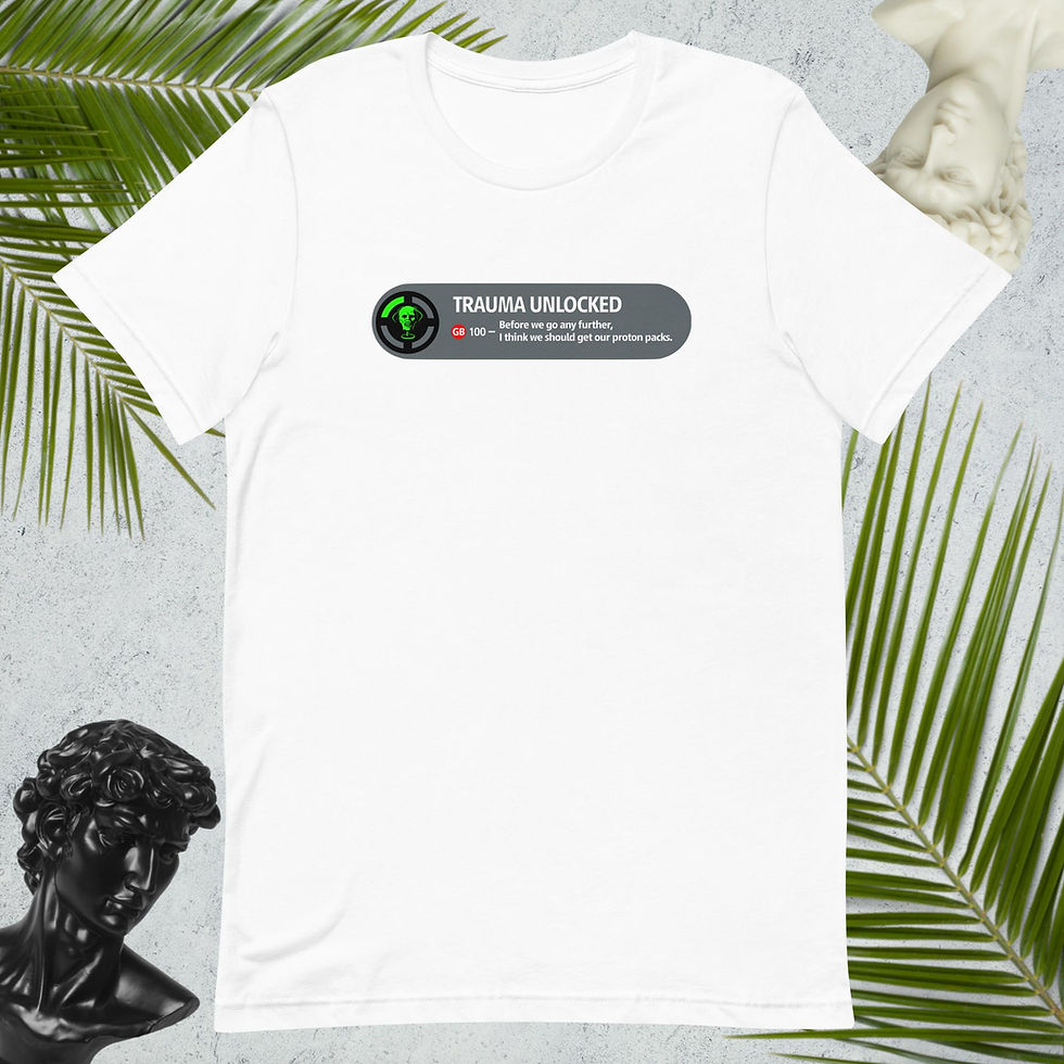Thumbnail: "Trauma Unlocked" Ghostbusters 2 Achievement Tee