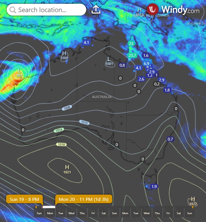 Energised Daily Forecast - Jan 20 - Wally's Weather Australia