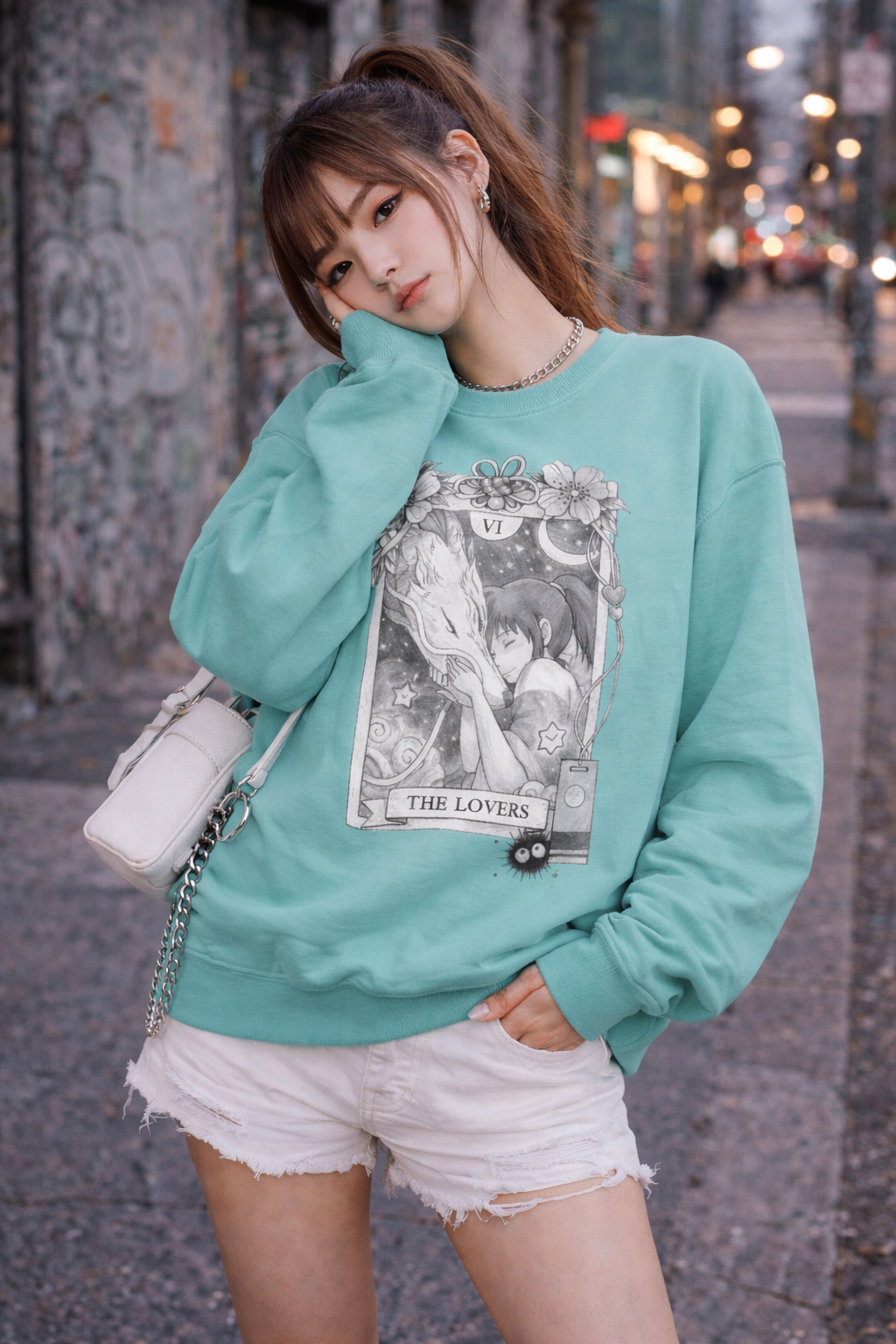 Lovers Tarot Chihiro & Haku Sweatshirt- Spirited Away Anime