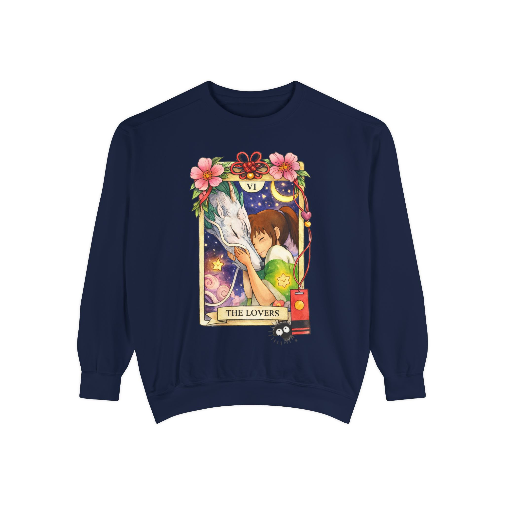 The Lovers Tarot Sweatshirt — Chihiro & Haku Romantic Anime Pullover