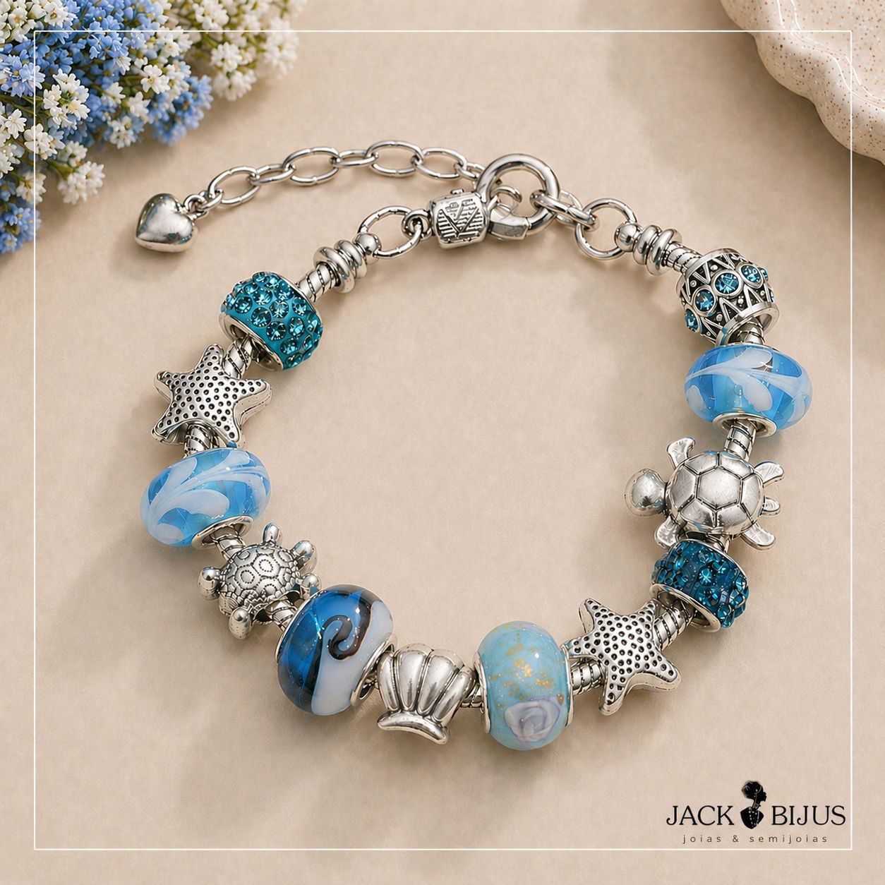 Pulseira Completa Oceano Ajustável