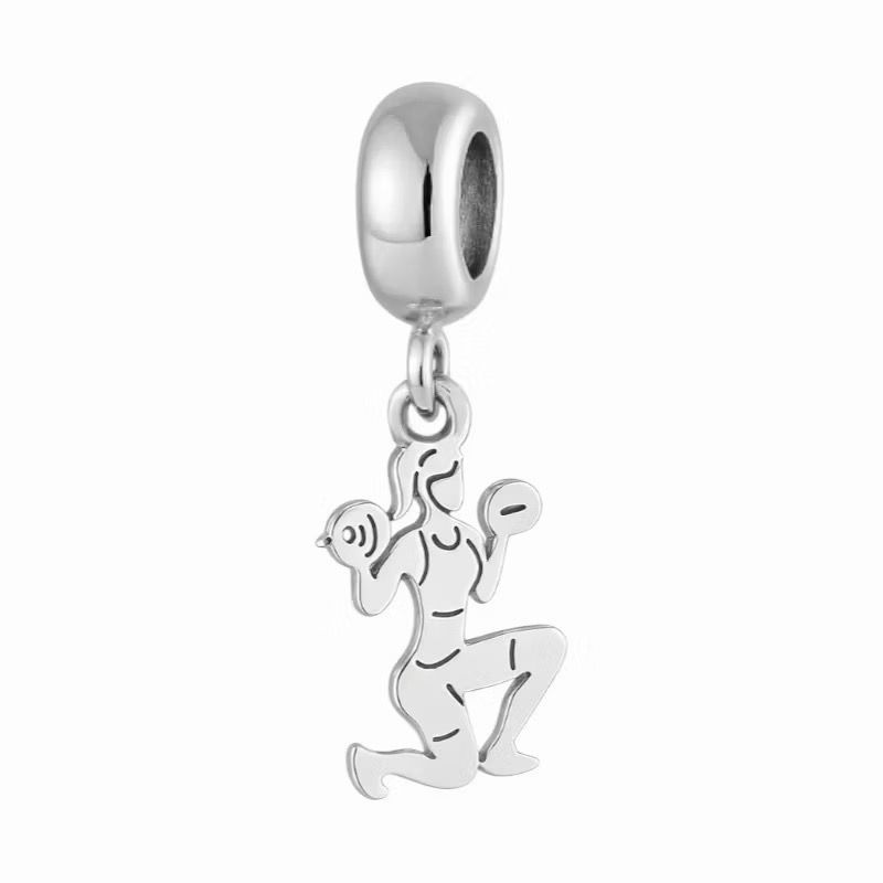 Berloque Mulher Academia - Aço