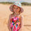 Thumbnail: Strawberry Wide Brim Swim Hat