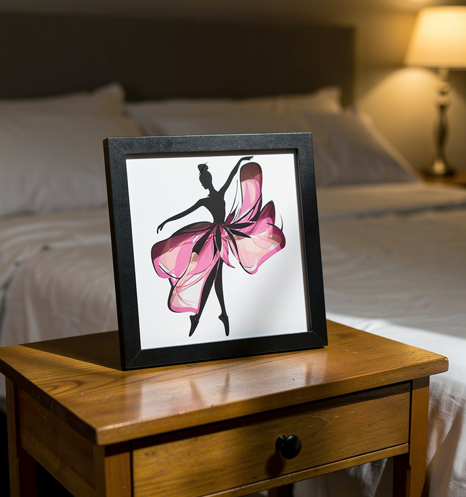 Ballerina Multicolor Lighted Shadowbox