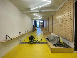 tarima, baldas y paneles en matriz