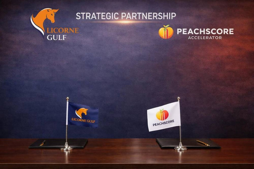 Two flags logo Licorne Gulf and Peachscore