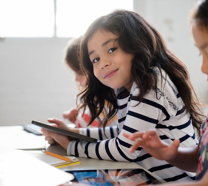Cute Girl in Classroom