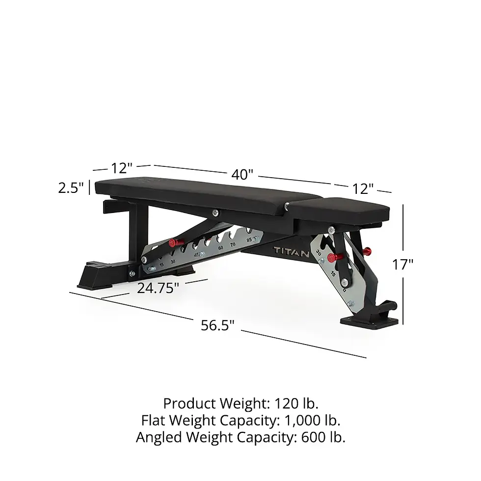 Thumbnail: Titan Series Adjustable Bench - Titan Fitness