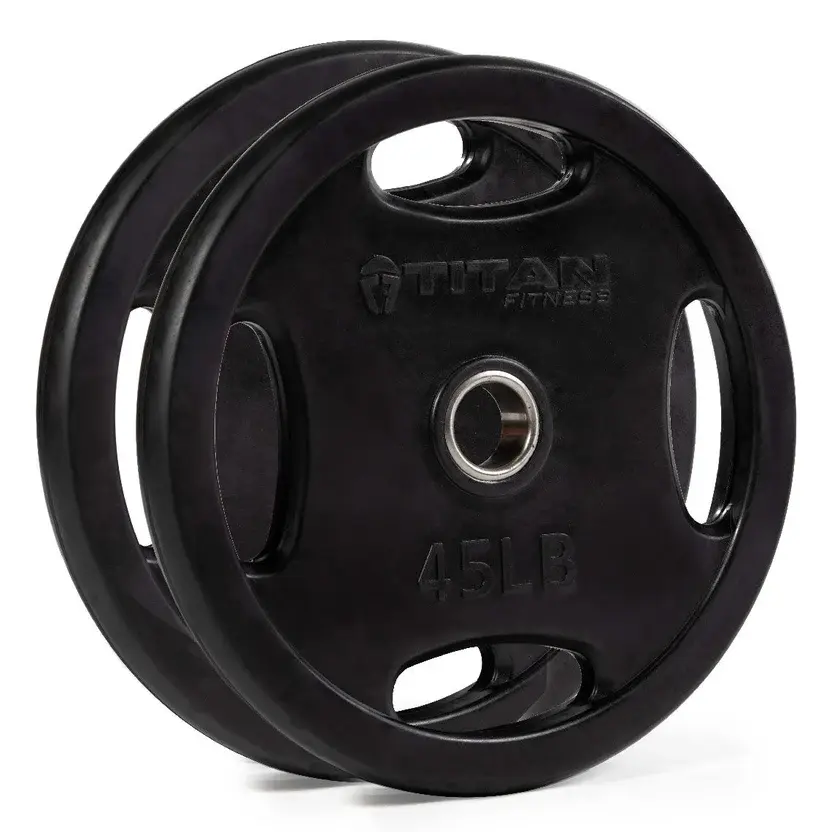 Thumbnail: LB Black Grip Plates - Titan Fitness