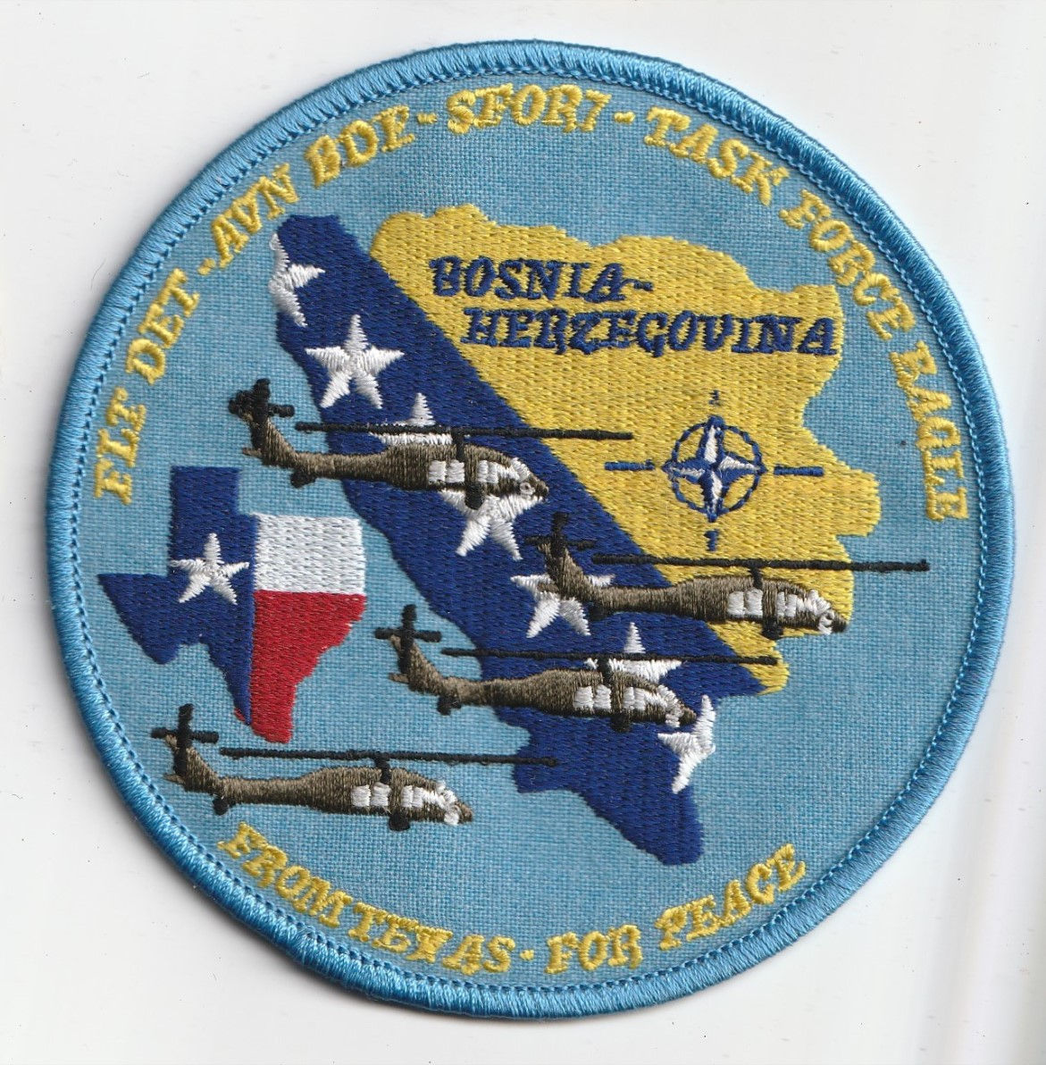 Task Force Eagle Patch - Texas to Bosnia