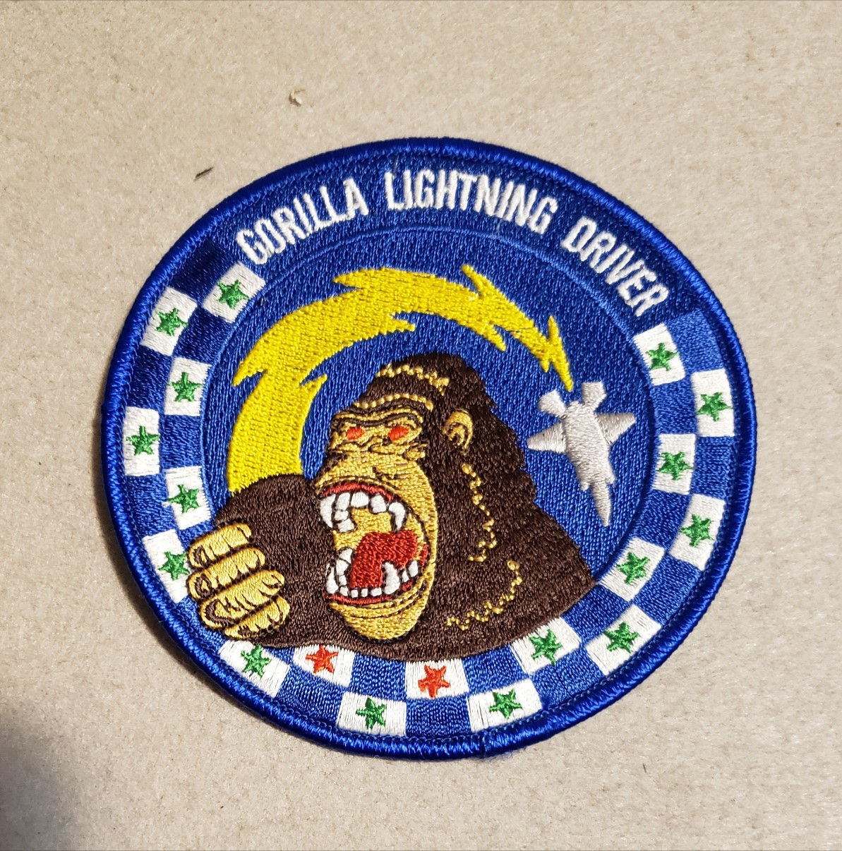 F-22 Lightning Gorilla Driver Swirl Patch Patch