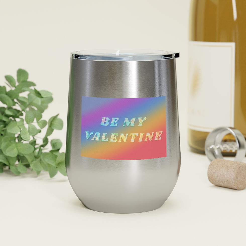 Thumbnail: 12oz Be My Valentine Insulated Wine Tumbler