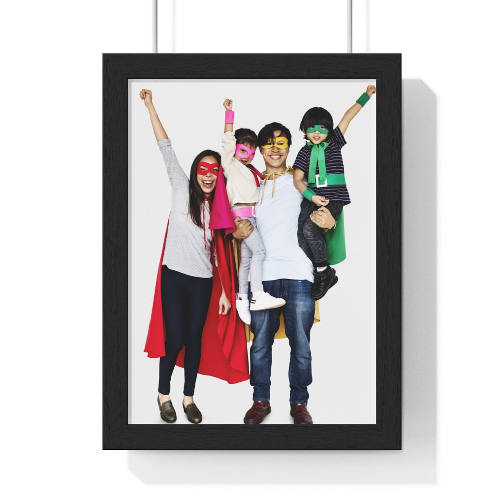 Siblings Premium Framed Vertical Poster