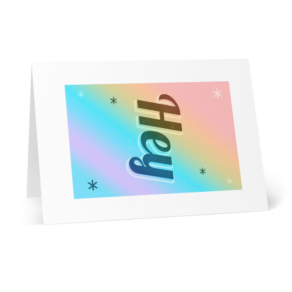 Thumbnail: Hey! Greeting Cards (8 pcs)