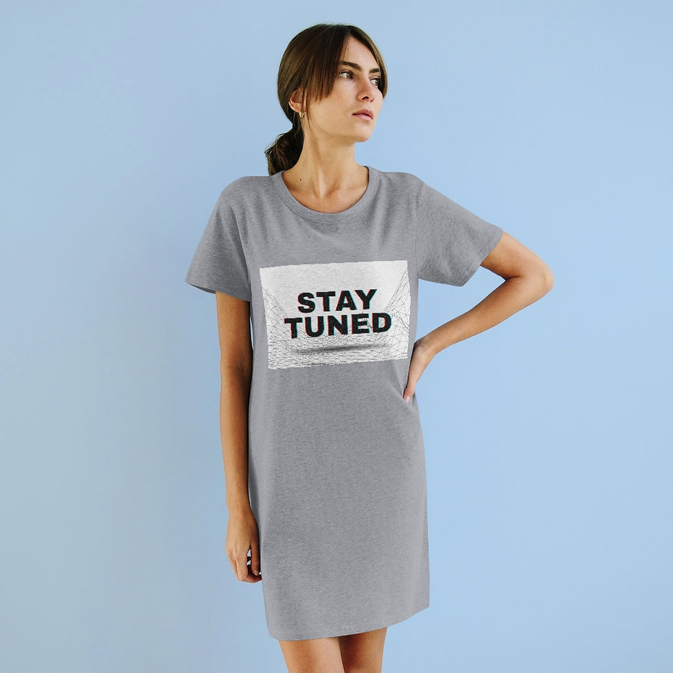Thumbnail: Stay Tuned (h8u) Organic T-Shirt Dress