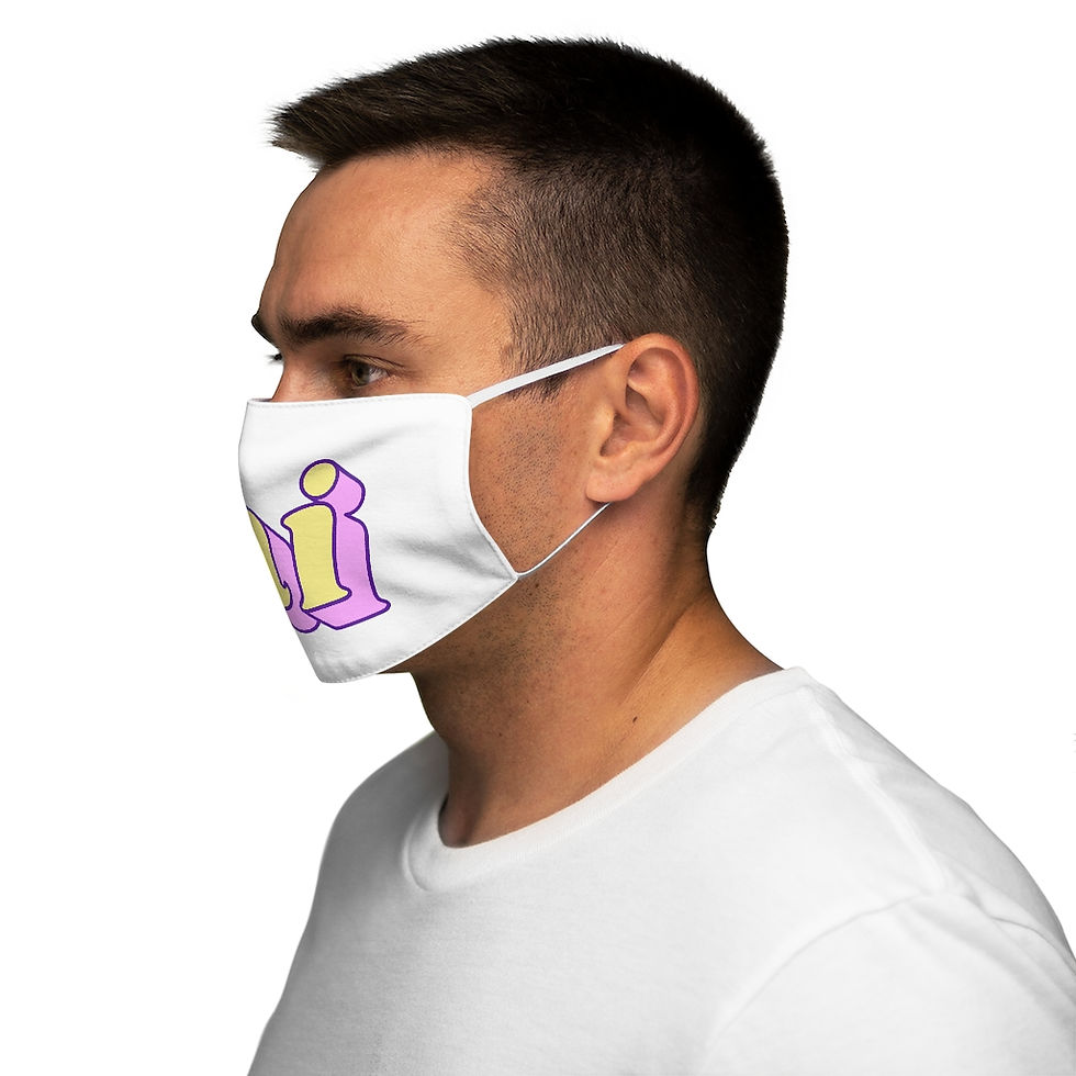 Thumbnail: Pink Hi Snug-Fit Polyester Face Mask