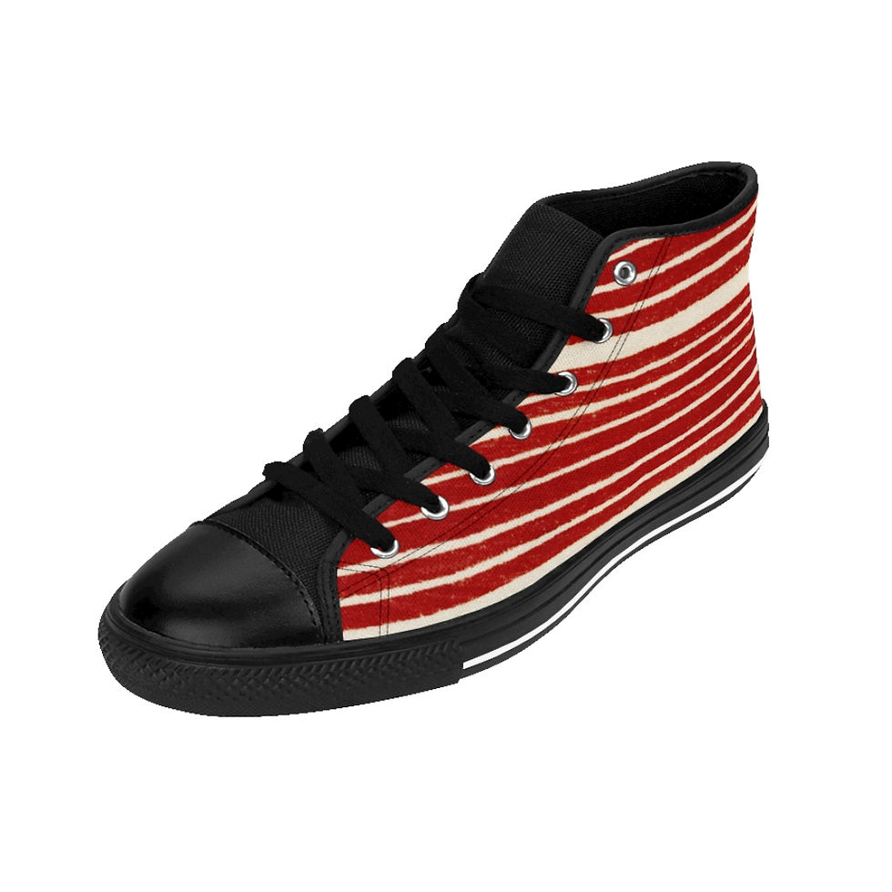 Thumbnail: Women's Red Stripes High-top Sneakers