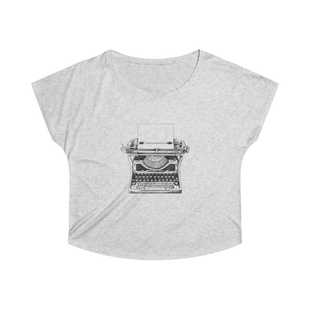 Ate 80's Typewriter Women's Tri-Blend Dolman