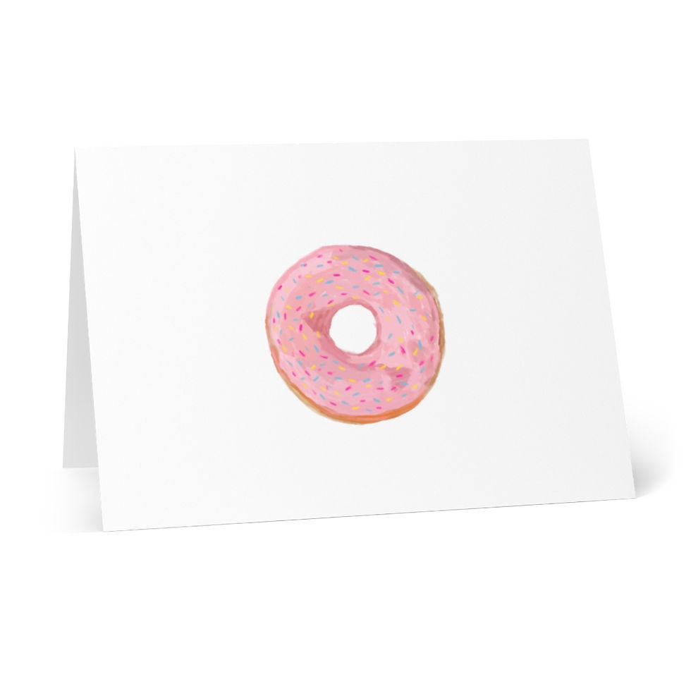 Thumbnail: Hello Doughnut Greeting Cards (8 pcs)