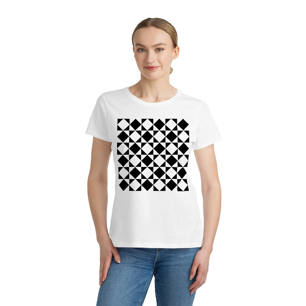Thumbnail: Black and White Women's Classic T-Shirt