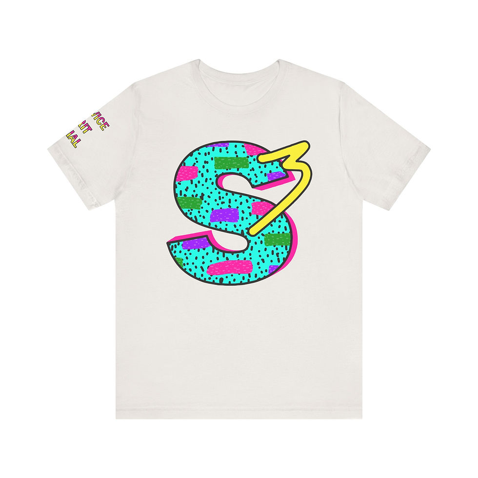 Thumbnail: S3 Retro 80s tshirt - adult sizes XS - 5XL