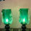 Miniatura: Pair of Green Murano Table Lamps by Costantini, 1980s